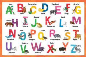 Eric Carle - Alphabet  Alphabet & Numbers Children's Puzzles By MasterPieces