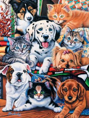 Hide and Seek (Playful Paws) Dogs Jigsaw Puzzle By MasterPieces