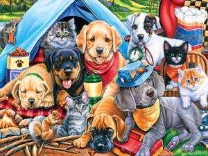 Camping Buddies Dogs Large Piece By MasterPieces