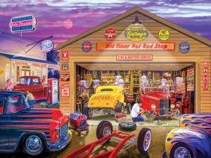 Old Timer's Hot Rods Nostalgic & Retro Jigsaw Puzzle By MasterPieces