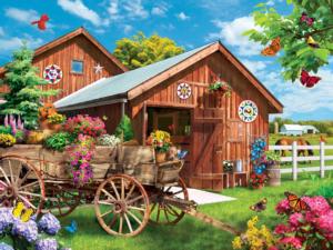 Flying to Flower Farm Flower & Garden Jigsaw Puzzle By MasterPieces