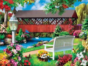 Countryside Park Flower & Garden Large Piece By MasterPieces