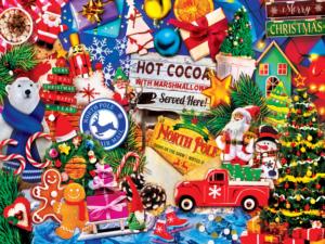 Greetings From The North Pole Collage Jigsaw Puzzle By MasterPieces
