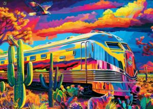 Roadsides of the Southwest - Desert Express  Train Jigsaw Puzzle By MasterPieces