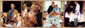 The Four Freedoms Magazines and Newspapers Panoramic Puzzle By MasterPieces