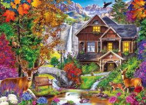 Hidden Falls Retreat Cabin & Cottage Jigsaw Puzzle By MasterPieces