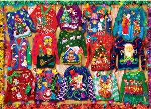 Holiday Sweaters Pattern & Geometric Jigsaw Puzzle By MasterPieces
