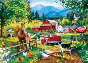 White Dove Farm Horse Jigsaw Puzzle By MasterPieces