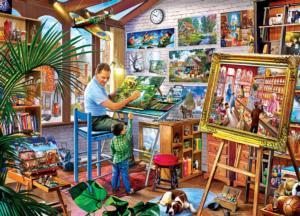 Gallery on the Square Around the House Jigsaw Puzzle By MasterPieces