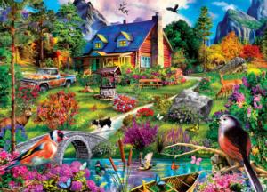 Hillside Cottage Cabin & Cottage Jigsaw Puzzle By MasterPieces