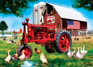 Red Nostalgia Farm Jigsaw Puzzle By MasterPieces