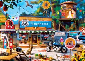 Trading Post on Route 66 Nostalgic & Retro Jigsaw Puzzle By MasterPieces