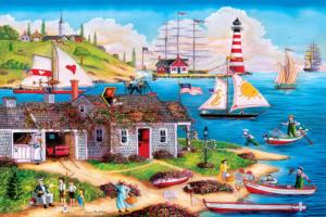 Painter's Point Beach & Ocean Jigsaw Puzzle By MasterPieces