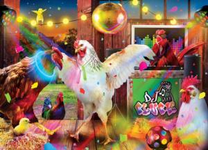 Wild & Whimsical - Chicken Dance Celebration Jigsaw Puzzle By MasterPieces