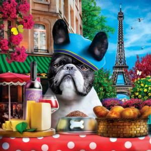 Dogology - Frenchie Paris & France Jigsaw Puzzle By MasterPieces
