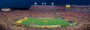 LSU Tigers NCAA Stadium Panoramics Center View Sports Panoramic Puzzle By MasterPieces