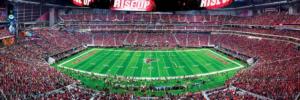 Atlanta Falcons NFL Stadium Panoramics Center View Sports Panoramic Puzzle By MasterPieces