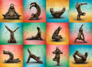 Sloth Yoga Collage Jigsaw Puzzle By Willow Creek Press