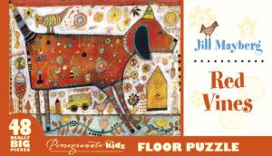 Red Vines Flower & Garden Children's Puzzles By Pomegranate