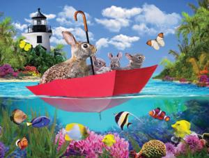 Family Cruise Bunny Large Piece By SunsOut