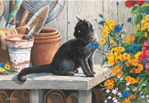 Green Paw Flower & Garden Jigsaw Puzzle By Lang