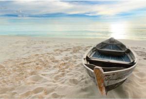 Boat on Beach Beach & Ocean Jigsaw Puzzle By Paper House Productions