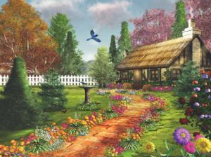 Midsummer's Joy Cabin & Cottage Jigsaw Puzzle By Karmin International