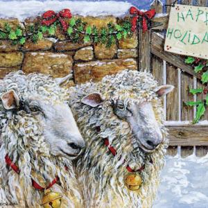 Sheep at the Gate Farm Animal Jigsaw Puzzle By Wellspring