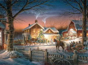 Trimming The Tree Christmas Jigsaw Puzzle By Buffalo Games