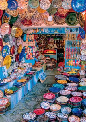 Chefchaouen Morocco Rainbow & Gradient Jigsaw Puzzle By Buffalo Games