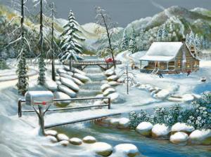 Winter Season Cabin & Cottage Jigsaw Puzzle By SunsOut