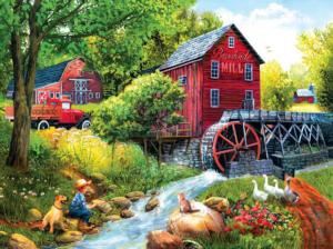 Playing Hookey at the Mill Farm Jigsaw Puzzle By SunsOut