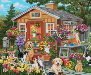 Visiting the Potting Shed Mother's Day Jigsaw Puzzle By SunsOut