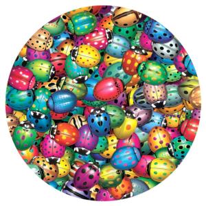 Beetlemania Butterflies and Insects Round Jigsaw Puzzle By SunsOut