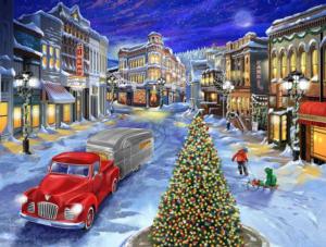 A Drive Down Main Street Christmas Jigsaw Puzzle By SunsOut