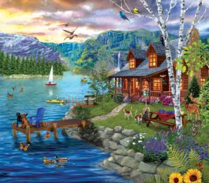 Peaceful Summer Cabin & Cottage Large Piece By SunsOut