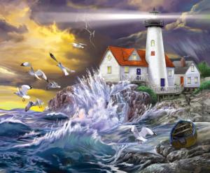 Stormy Coast Lighthouse Jigsaw Puzzle By SunsOut