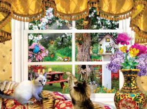 Through a Window Around the House Jigsaw Puzzle By SunsOut