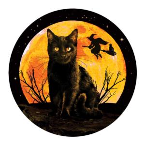 Things in the Night Halloween Round Jigsaw Puzzle By SunsOut