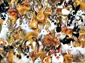 A Bundle of Bunnies Collage Jigsaw Puzzle By SunsOut