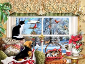 Looking Through a Window Around the House Jigsaw Puzzle By SunsOut