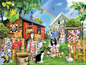 Wash Day Quilts Farm Animal Jigsaw Puzzle By SunsOut