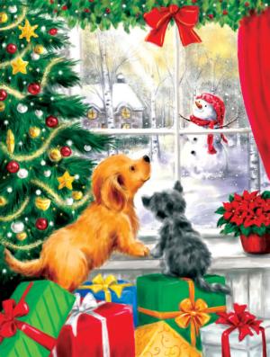 Can You Come in and Play Christmas Large Piece By SunsOut