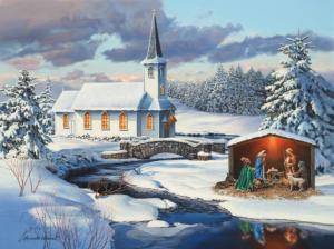 Church Nativity Christmas Jigsaw Puzzle By SunsOut