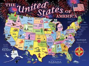 United States Map United States Jigsaw Puzzle By SunsOut