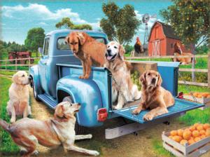 Golden Summer Vehicles Jigsaw Puzzle By SunsOut