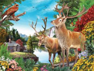 Summer Pond Forest Animal Jigsaw Puzzle By SunsOut