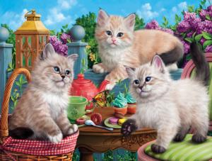Kitten Tea Party Cats Jigsaw Puzzle By SunsOut