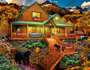 Mountain Cabin Visitors General Store Large Piece By SunsOut