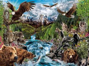 River of Life - 1000 pc Animals Jigsaw Puzzle By SunsOut